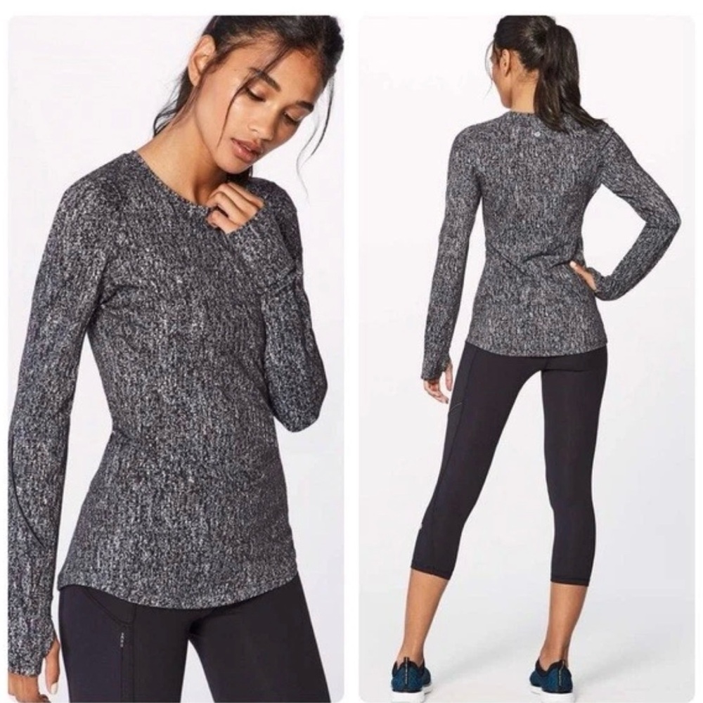 Lululemon Extra Mile Long Sleeve Reflective Size 4